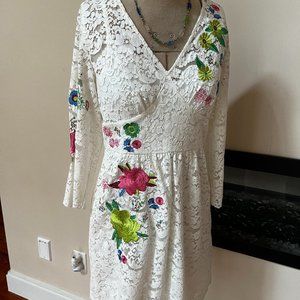 Tracy Reece Lace and embroidered Dress